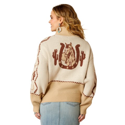 Ariat Women's Summer Sand Wild West Sweater - 10052607 - XS