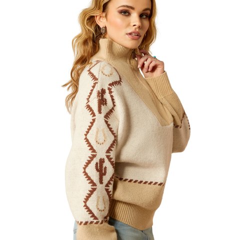 Ariat Women's Summer Sand Wild West Sweater - 10052607 - XS