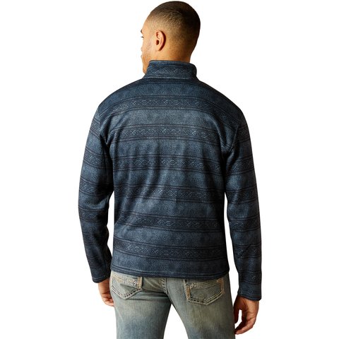 Ariat Men's Wesley Blue Southwest Serape Sweater - 10052697 - S