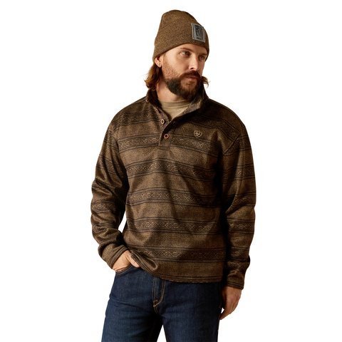 Ariat Men's Wesley Brown Southwest Serape Print Sweatshirt - 10052698 - S