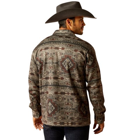 Ariat Men's Caldwell Printed Shirt Brindle Jacket - 10052781 - S