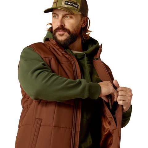 Ariat Men's Potting Soil Crius Insulated Vest - 10052814 - XS