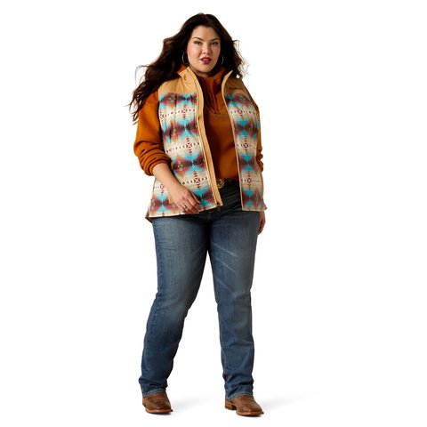 Ariat Women's Serrano Southwest Print Crius Insulated Vest - 10052832 - XS