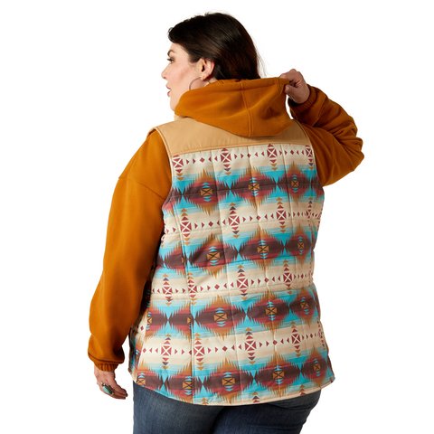 Ariat Women's Serrano Southwest Print Crius Insulated Vest - 10052832 - XS