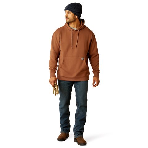 Ariat Men's Rebar Aztec Coffee Bean Graphic Hoodie - 10052863 - XS