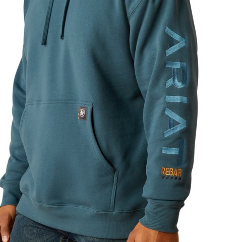 Ariat Men's Rebar Stargazer Larkspur Graphic Hoodie - 10052866 - XS