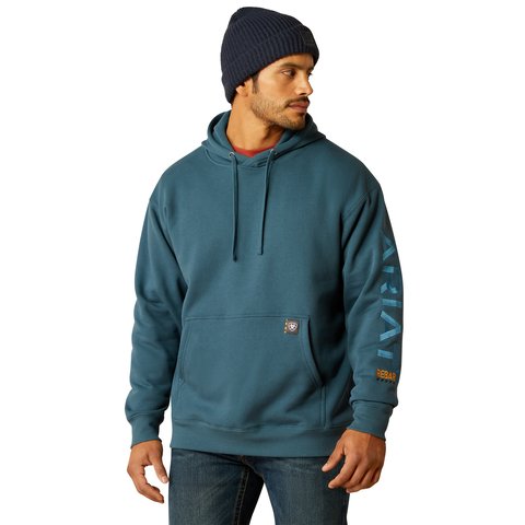 Ariat Men's Rebar Stargazer Larkspur Graphic Hoodie - 10052866 - XS