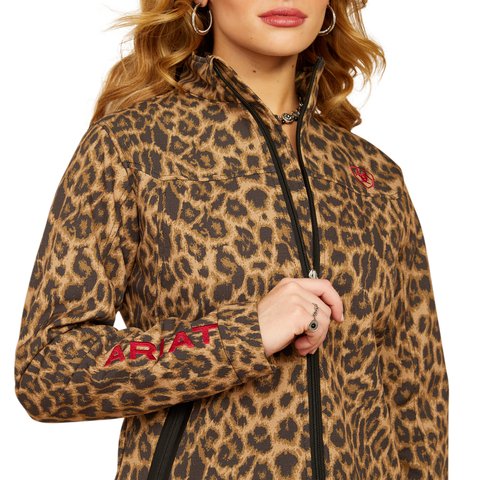 Ariat Women's Lila Leopard New Team Softshell Print Jacket - 10053013 - XS