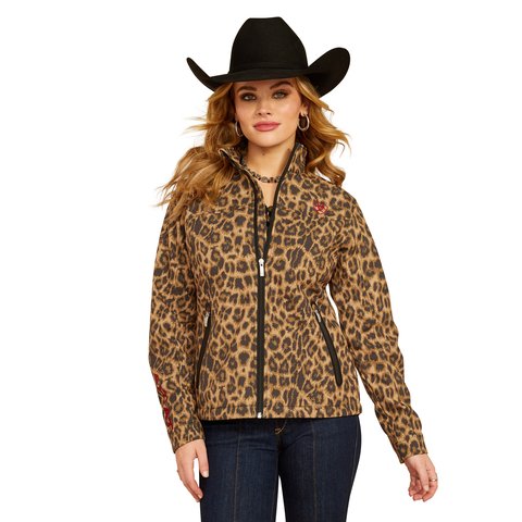 Ariat Women's Lila Leopard New Team Softshell Print Jacket - 10053013 - XS