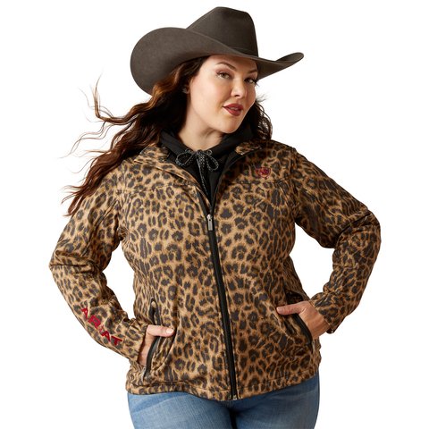 Ariat Women's Lila Leopard New Team Softshell Print Jacket - 10053013 - XS