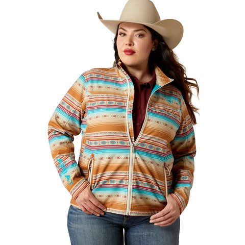 Ariat Women's Fallon Serape Print New Team Softshell Print Jacket - 10053014 - XS