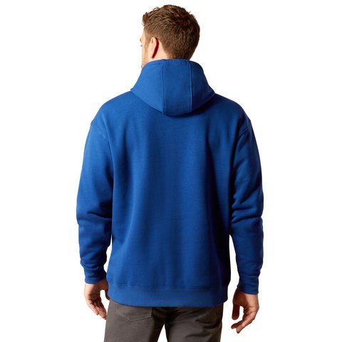 Ariat Men's Rebar Glacier Blue Imperial Blue Graphic Hoodie - 10053407 - XS