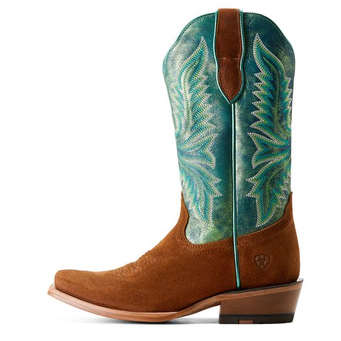 Ariat Women's 12" Glazed Ginger Futurity Flash Western Boots - 10053611 - 5B