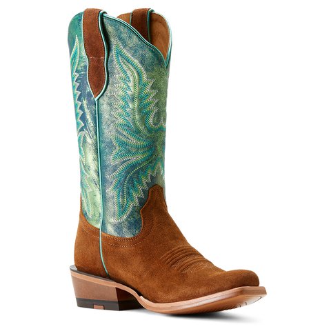 Ariat Women's 12" Glazed Ginger Futurity Flash Western Boots - 10053611 - 5B