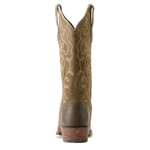 Ariat Women's 12" Jukebox Soft Olive Suede Western Boot - 10053792 - 5.5B