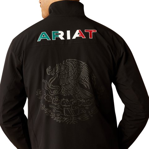 Ariat Men's Black Pioneer StretchShell Mexico Jacket - 10054234 - XS