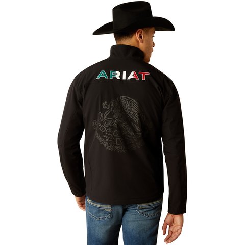 Ariat Men's Black Pioneer StretchShell Mexico Jacket - 10054234 - XS