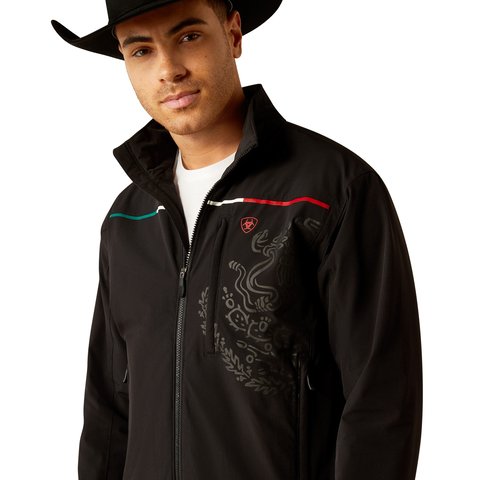 Ariat Men's Black Pioneer StretchShell Mexico Jacket - 10054234 - XS