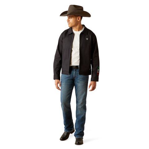 Ariat Men's Black Mexico Canvas Jacket - 10054236 - S