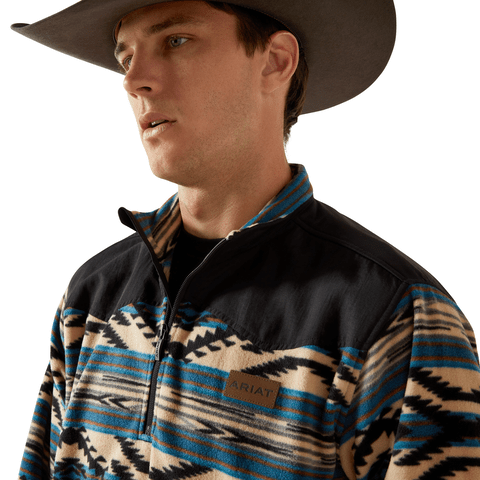 Ariat Men's Basis Fleece Teal Southwest Sweater - 10062487-S