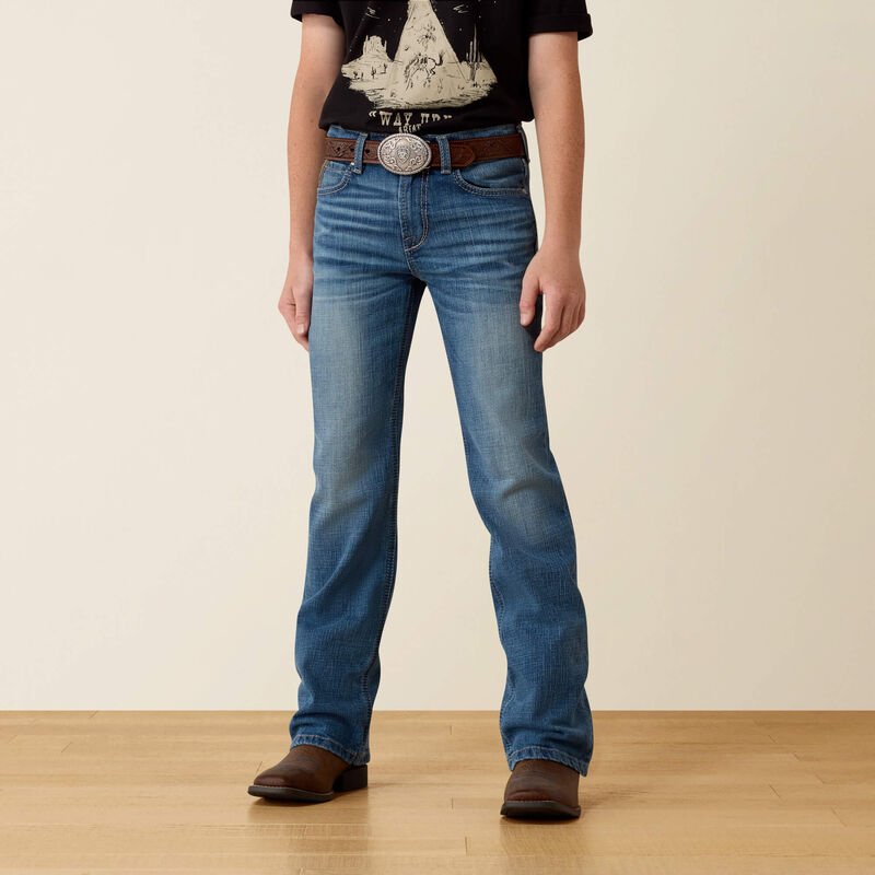 Ariat Boys Youth B4 Relaxed Huck Boot Cut Jeans - Cory - 10080870-7R