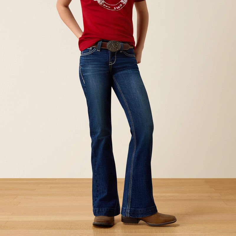 Ariat Girls Youth Aisha Trouser Jeans - Mina - 