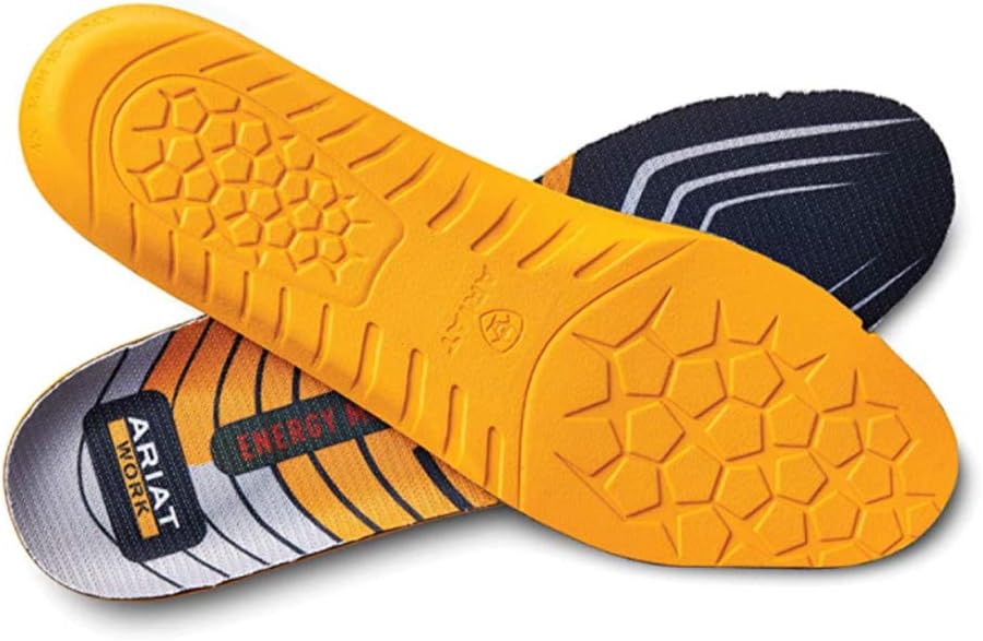 Ariat Men's Energy Max Wide Square Toe Work Insoles – A10032203 – Comfort & Support