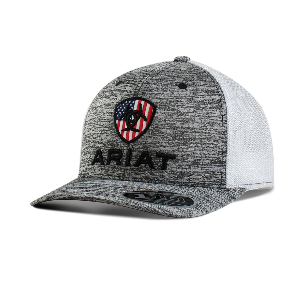 Ariat Men's Grey FlexFit USA Cap - A300005906