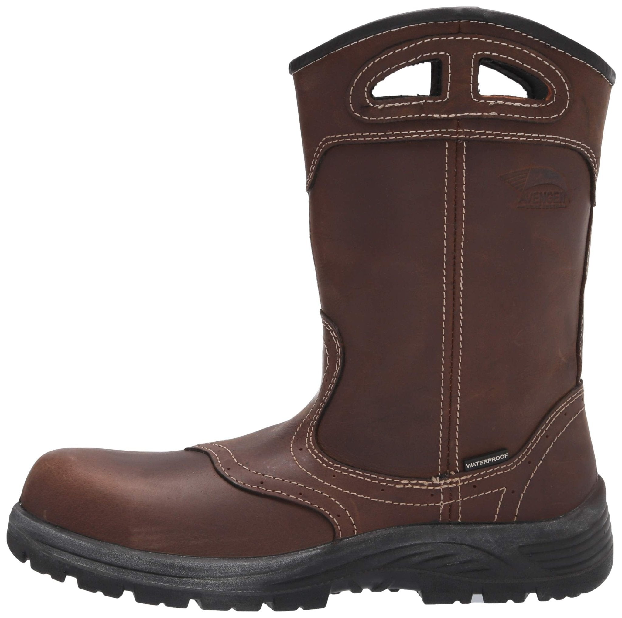 Avenger Women's 10" Waterproof Framer Wellington Round Composite Safety Toe Work Boot - A7147 - 5M