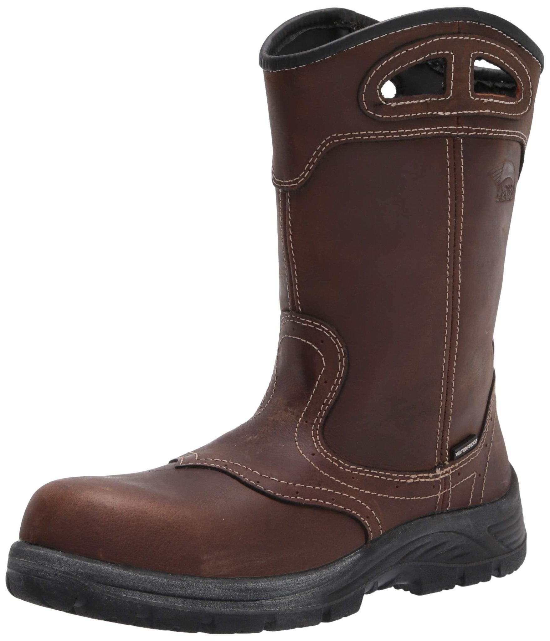 Avenger Women's 10" Waterproof Framer Wellington Round Composite Safety Toe Work Boot - A7147 - 5M