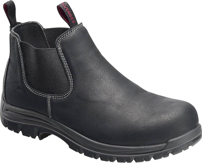 Avenger Men's Foreman Black 6" Composite Toe EH PR Romeo Work Boot - A7408 - 10.5W