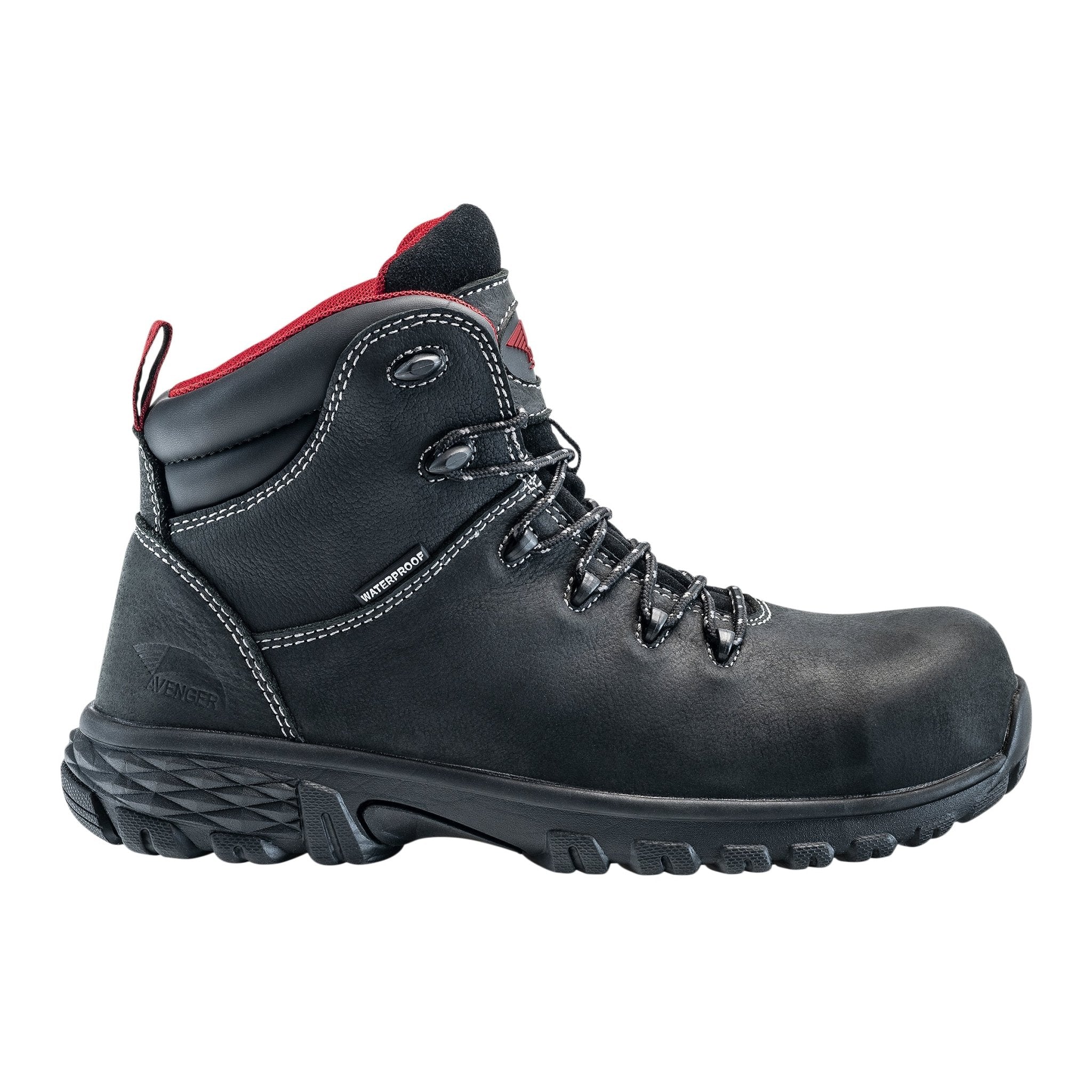 Avenger Men's 6" Flight Black Alloy Toe SD10 Lace Up Work Boot - A7422 - 7M