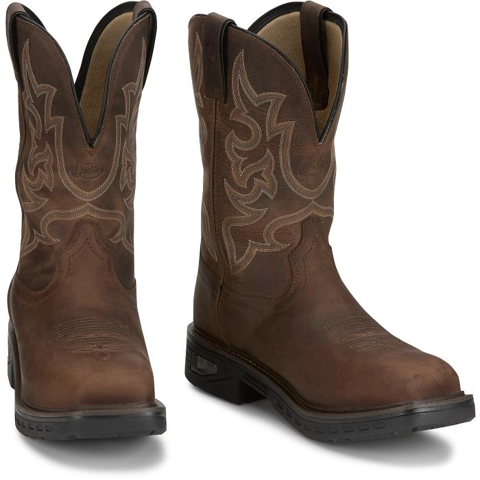 Justin Men's Rigman 11" Composite Toe Waterproof Work Boots - CR4019