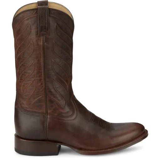 Tony Lama Men's 12" Brown Goat Leather Lenado Boots - DR3037 - 7D