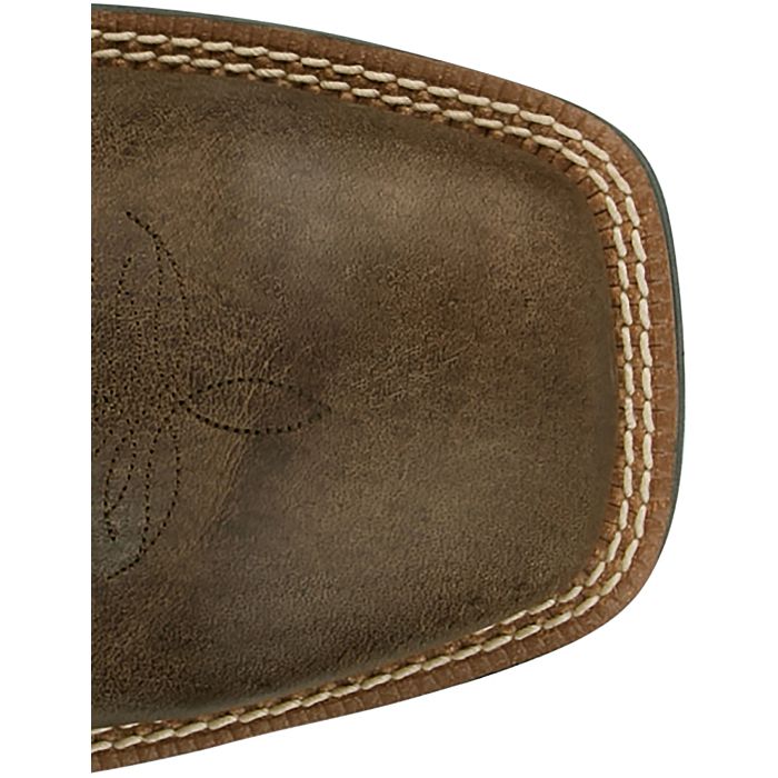 Justin Men's Lubbock 11" Distressed Brown Water Buffalo Western Pull - On Work Boots - SE7526