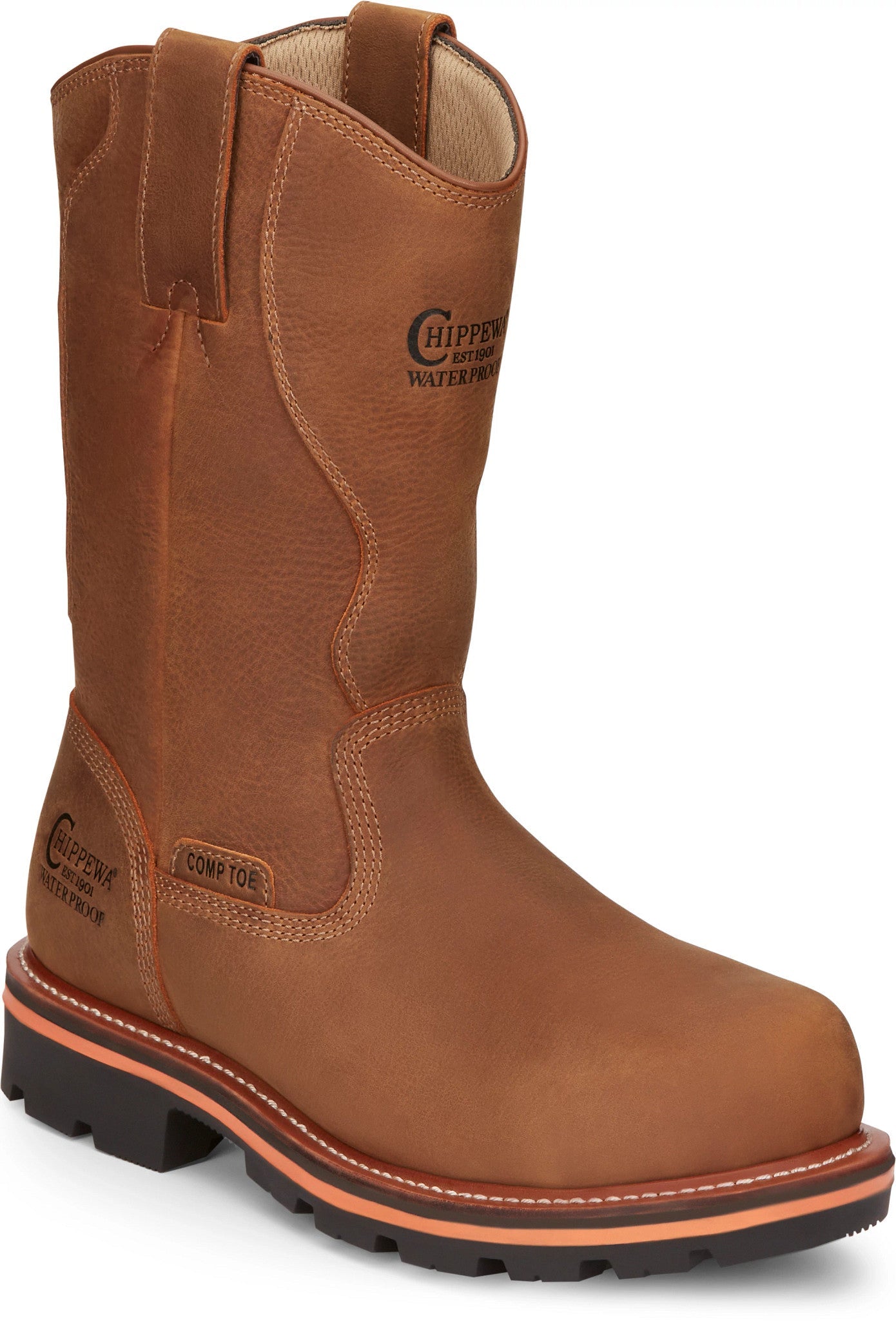 Chippewa Men's 11" Waterproof Blonde Nano Comp Toe Thunderstruck Work Boots - TH1041 - 8D