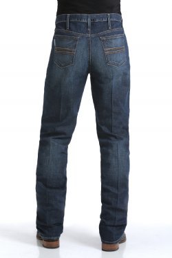 Cinch Men's Silver Label Performance Stretch Mid Rise Slim Fit Stonewash Straight Leg Jeans - MB98034006 - IND - 26X30