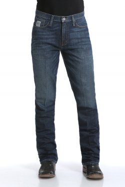 Cinch Men's Silver Label Performance Stretch Mid Rise Slim Fit Stonewash Straight Leg Jeans - MB98034006 - IND - 26X30