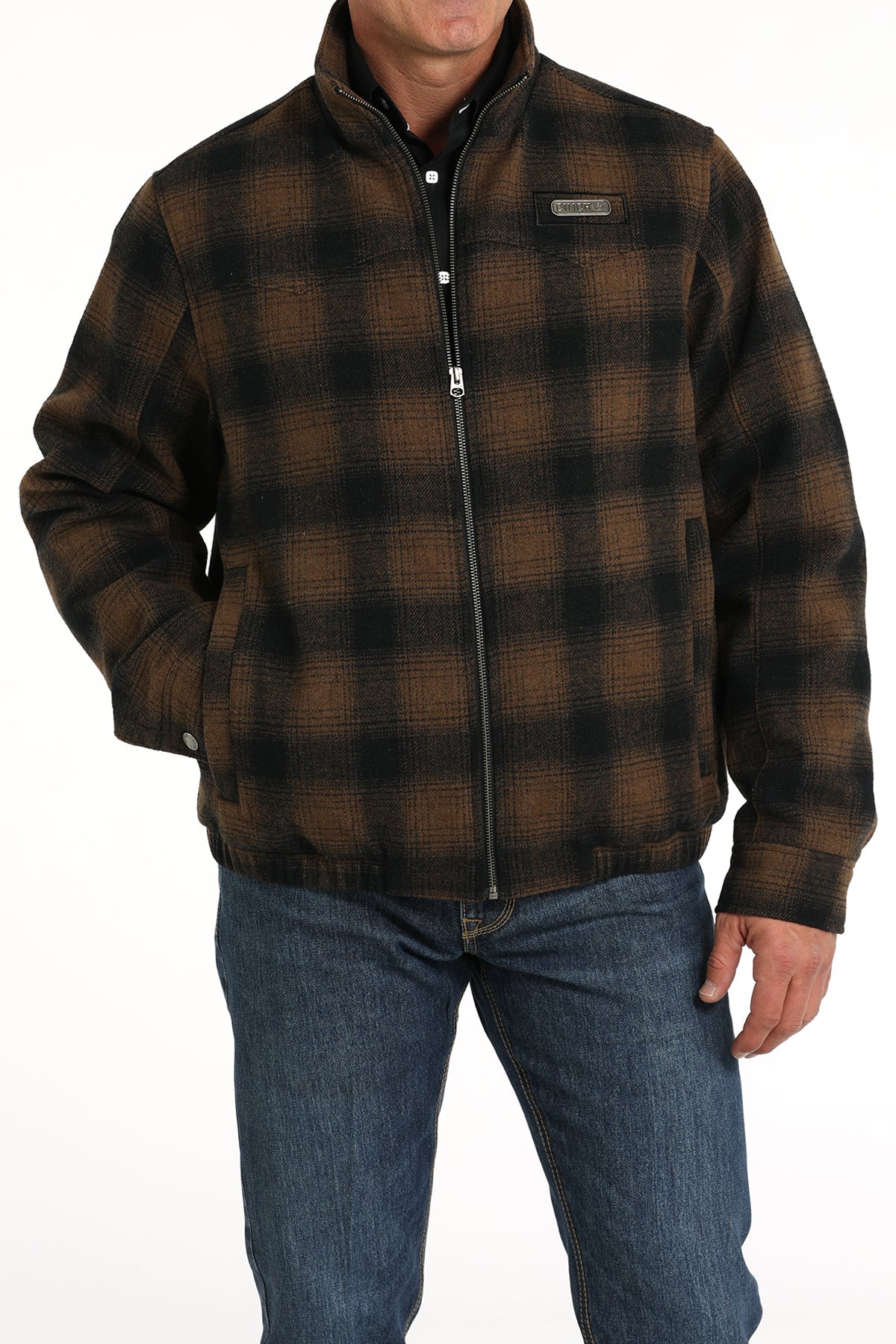 Cinch Men's Brown Conceal Carry Wooly Blanket Lined Jacket - MWJ1590004 - BRN - M