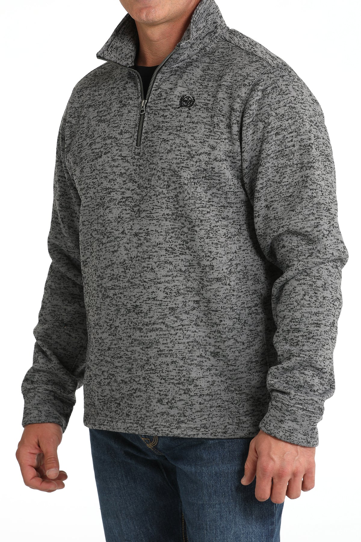 Cinch Men's Grey 1/4 Zip Sweater - MWK1080014 - GRY - M