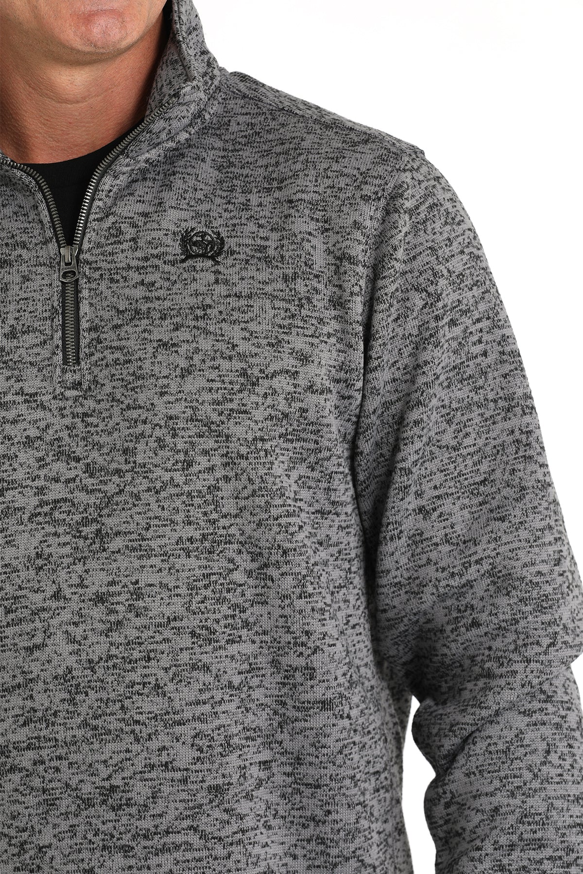 Cinch Men's Grey 1/4 Zip Sweater - MWK1080014 - GRY - M