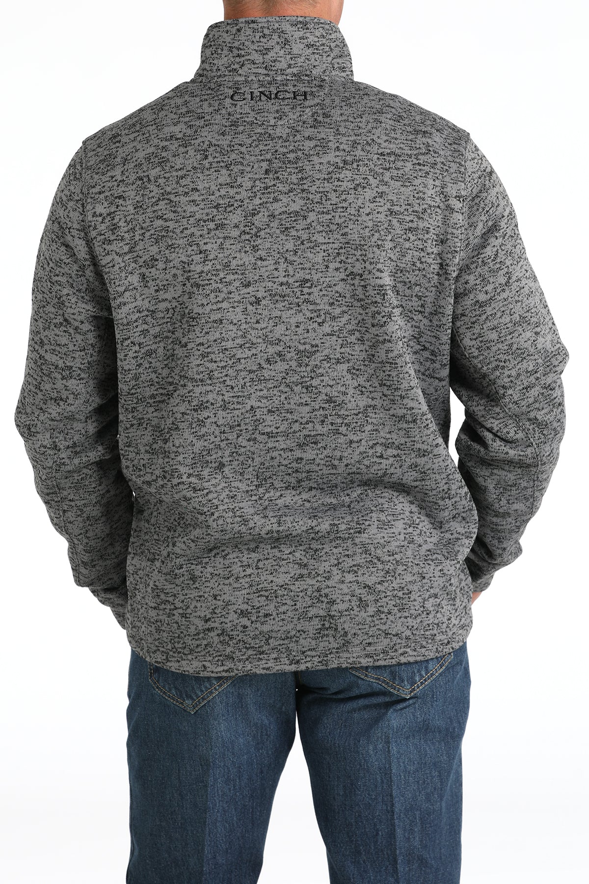 Cinch Men's Grey 1/4 Zip Sweater - MWK1080014 - GRY - M