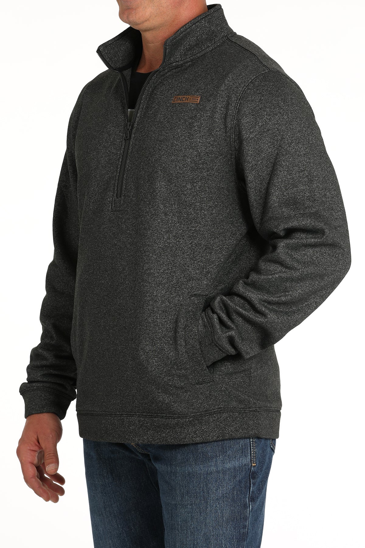 Cinch Men's 1/2 Zip Pullover - Black - MWK1913001 - BLK - M