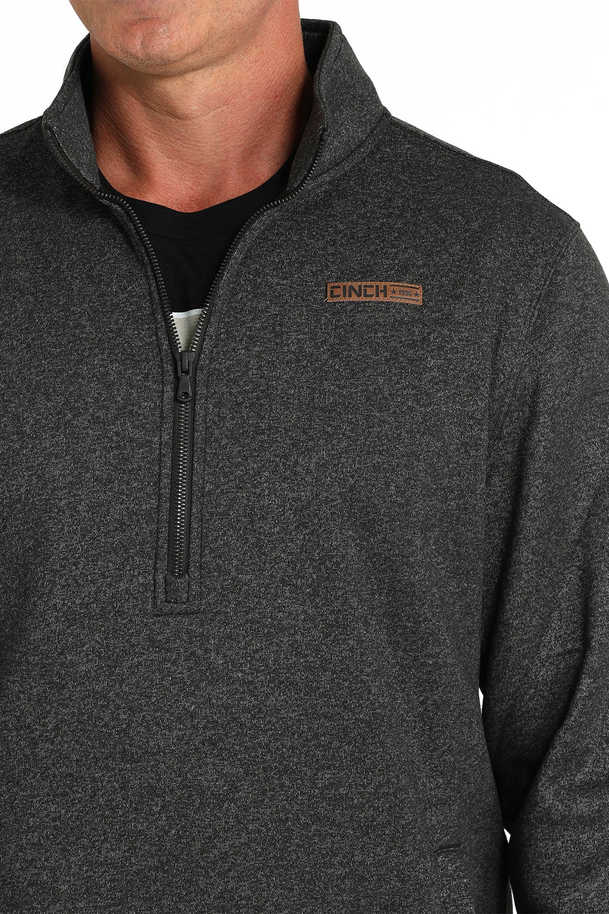 Cinch Men's 1/2 Zip Pullover - Black - MWK1913001 - BLK - M