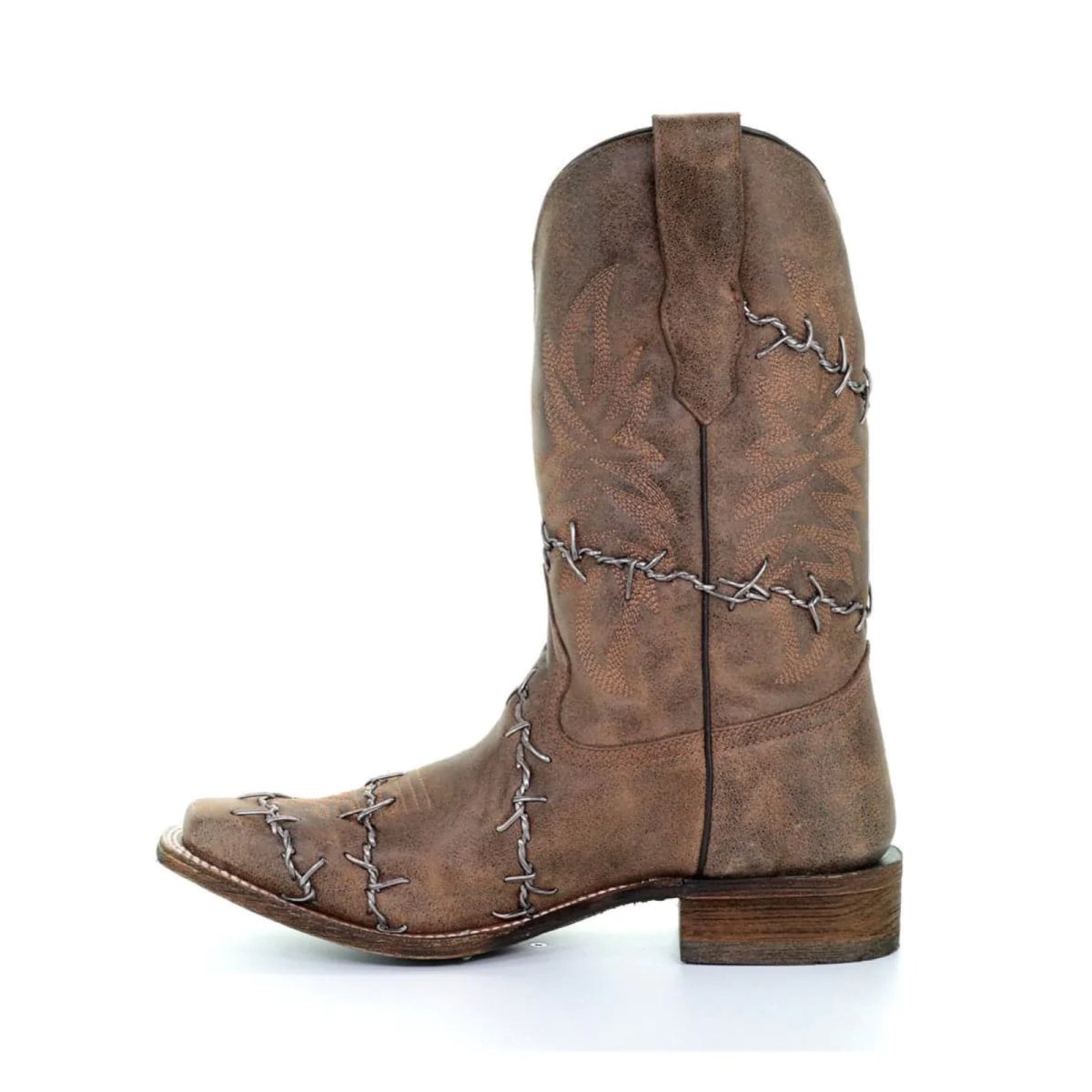 Corral Men's Brown Woven Square Toe Western Boots - A3532 - 6D