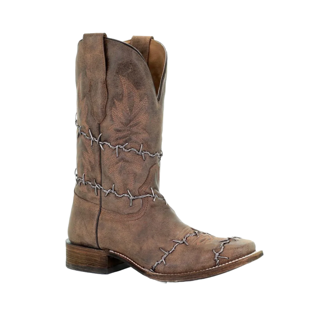 Corral Men's Brown Woven Square Toe Western Boots - A3532 - 6D