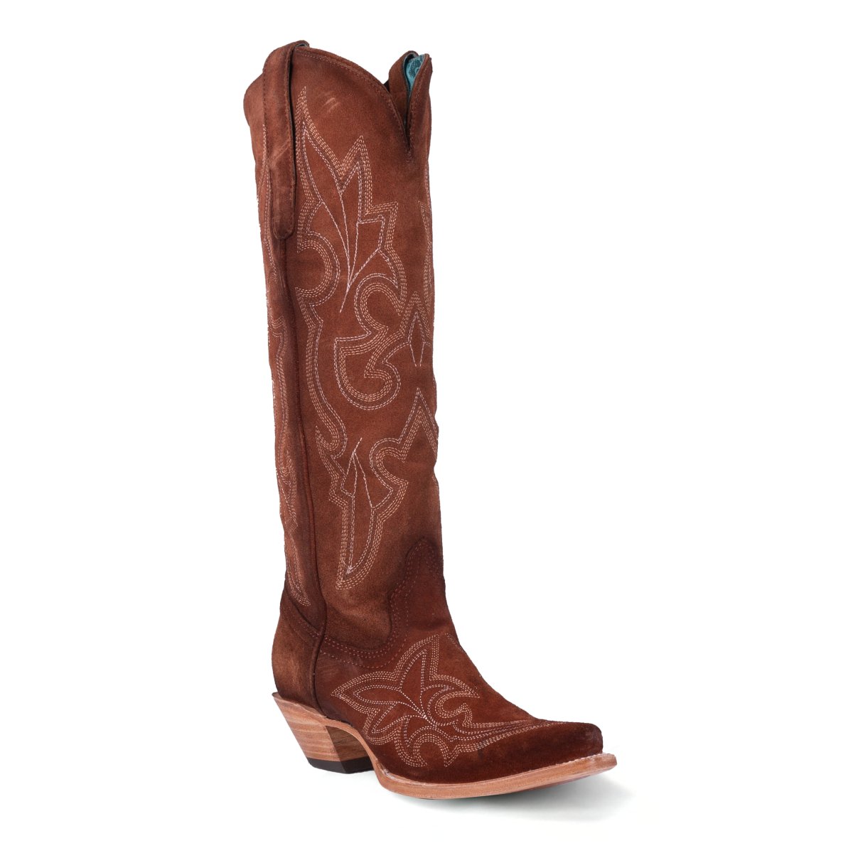 Corral Women's Shedron Suede Embroidery Tall Top Western Boot - A4437 - 5M