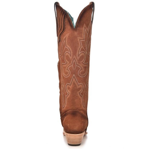 Corral Women's Shedron Suede Embroidery Tall Top Western Boot - A4437 - 5M