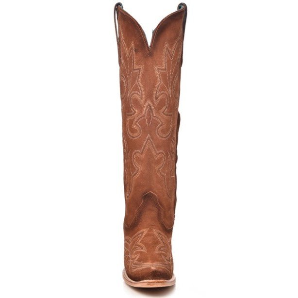 Corral Women's Shedron Suede Embroidery Tall Top Western Boot - A4437 - 5M