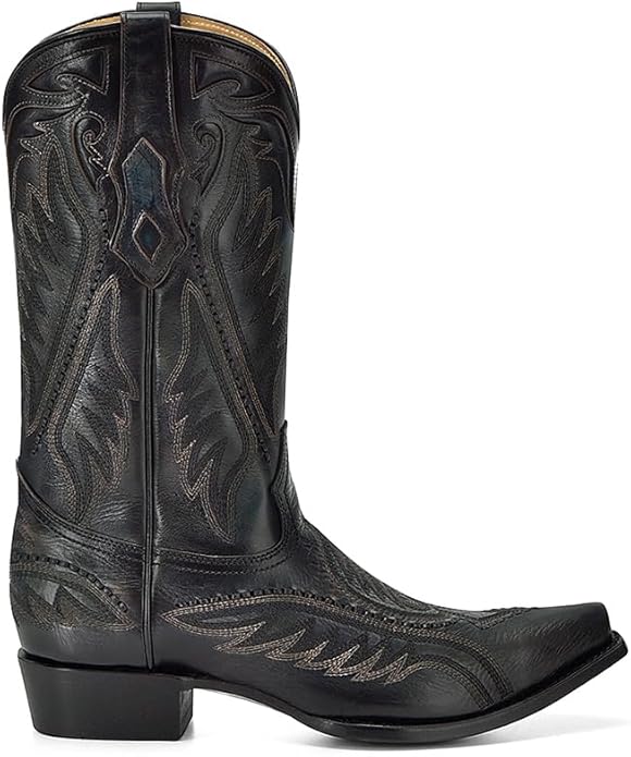 Corral Men's 12.5" Woven & Inlay Black Blue Western Boots - C4149 - 6D